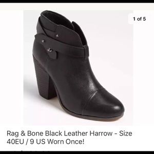 Rag & Bone - Harrow booties - worn once! Size 40.